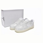 CLOT x Nike Air Force 1 'White Silk' - White Sneakers with Hidden Pattern and Translucent Sole