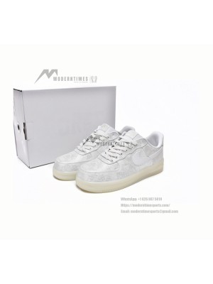 CLOT x Nike Air Force 1 'White Silk' - Elegant White Sneakers with Hidden Pattern and Translucent Sole | AO9286-100