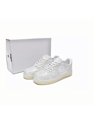 CLOT x Nike Air Force 1 'White Silk' - Elegante Weiße Sneaker mit Verborgener Musterung und Transparenter Sohle | AO9286-100