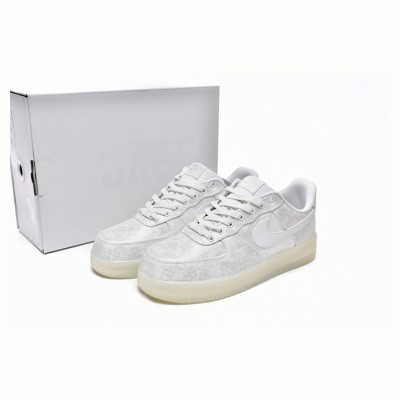 CLOT x Nike Air Force 1 'White Silk' - Elegant White Sneakers with Hidden Pattern and Translucent Sole | AO9286-100