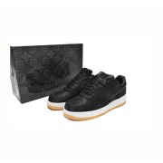 CLOT x Nike Air Force 1 'Black Silk' - Premium Black Sneakers with Hidden Pattern and Gum Sole | CZ3986-001