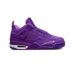 Nigel Sylvester x Air Jordan 4 Purple Men's and Women's Shoes Side View
