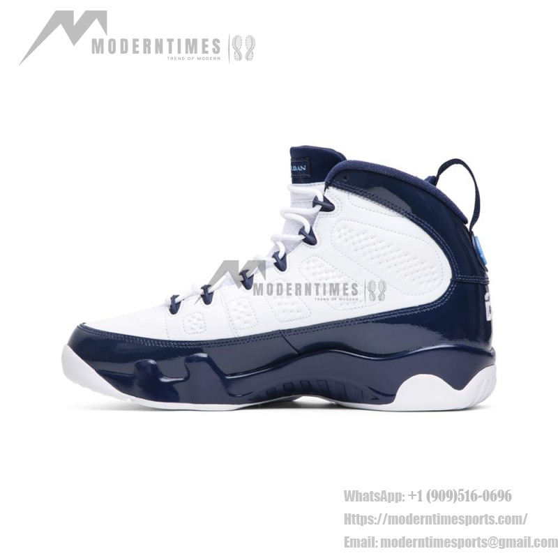 Air Jordan 9 Retro "Pearl Blue" White and Pearl Blue Basketball Sneakers