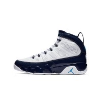 Air Jordan 9 Retro "Pearl Blue" 302370-145 - Classic White and Pearl Blue Basketball Sneakers