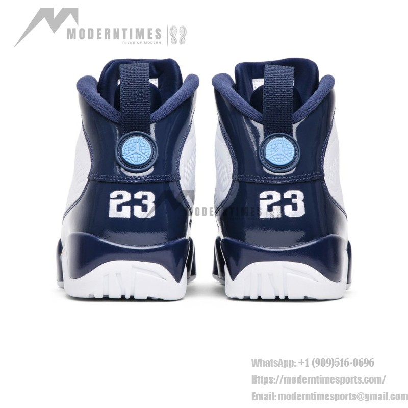 Air Jordan 9 Retro "Pearl Blue" White and Pearl Blue Basketball Sneakers