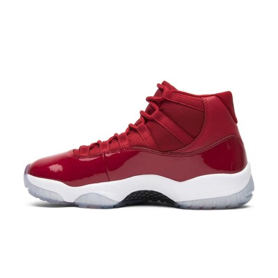 Air Jordan 11 Retro Win Like 96 378037-623 – Bold Red Sneakers with Iconic Patent Leather & Icy Outsole