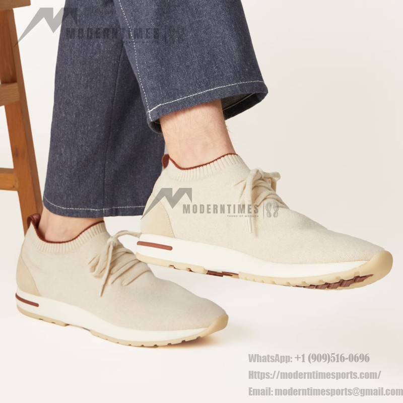 Loro Piana Loro 360 LP Flexy Walk Sneaker FAN9467-106O in Pure Dunes Melange for Men