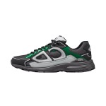 DIOR B30 Deep Gray Green Jun Sneakers Mesh & Calfskin Luxury Shoes
