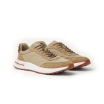 Loro Piana Week End Walk Sneker FAP9780-H785 Beige Leather Sneakers Loro Piana Week End Walk Sneker FAP9780-H785 Beige Leather Sneakers Front View