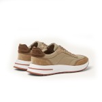 Loro Piana Week End Walk Sneker FAP9780-H785 Beige Leather Sneakers Loro Piana Week End Walk Sneker FAP9780-H785 Beige Leather Sneakers Front View