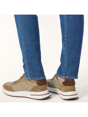 Loro Piana Week End Walk Sneaker FAP9780-H785 Beige Leather Shoes – Luxury Comfort for Everyday Wear