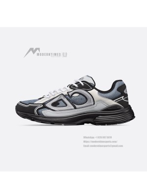 DIOR B30 Blue Grey Black Sneakers 3SN279ZRB H068 – Luxury Designer Mesh & Calfskin Shoes for Men and Women