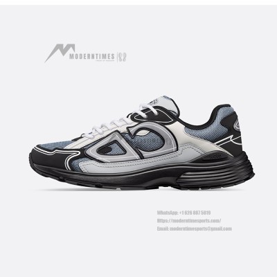DIOR B30 Blue Grey Black Sneakers 3SN279ZRB H068 – Luxury Designer Mesh & Calfskin Shoes for Men and Women