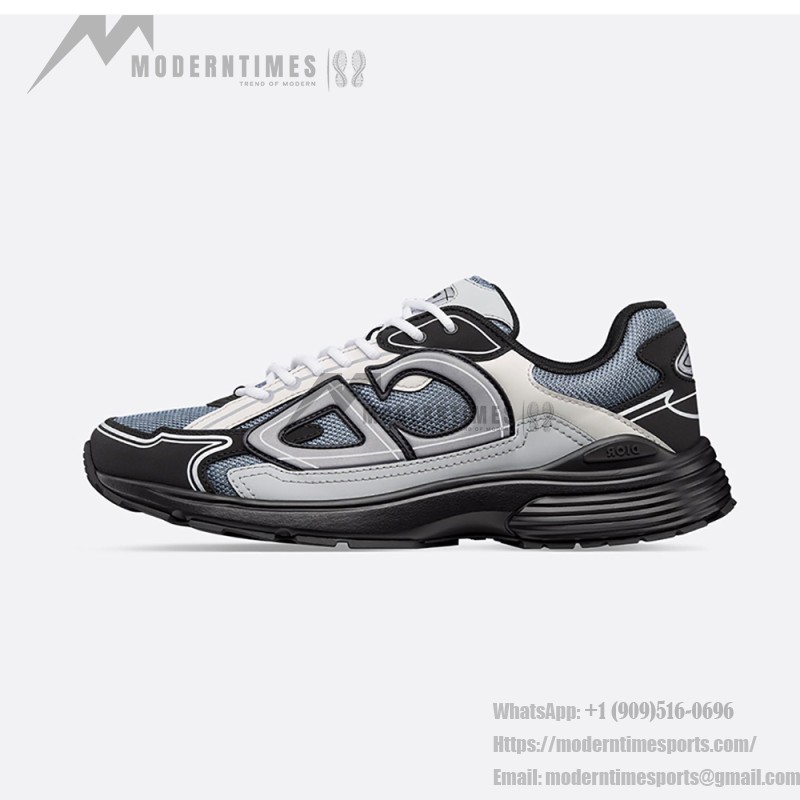 DIOR B30 Blue Grey Black Mesh & Calfskin Designer Shoes DIOR B30 Blue Grey Black Luxury Sneakers for Men and Women
