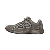 DIOR B30 Low-Top Olive Sneakers 3SN279ZRD H680 – Luxury Unisex Designer Shoes in Mesh and Calfskin