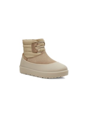 UGG Classic Mini Schnürstiefel Wetterfest Beige 1120849 - Wasserdichte Schaffellstiefel für Allwetter-Komfort