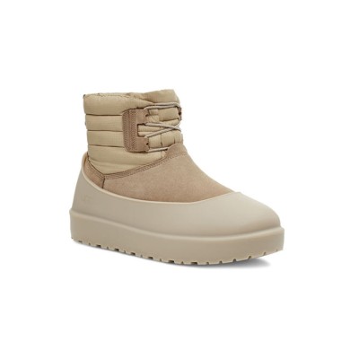 UGG Classic Mini Schnürstiefel Wetterfest Beige 1120849 - Wasserdichte Schaffellstiefel für Allwetter-Komfort