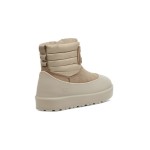 UGG Classic Mini Lace-Up Weather Boot Beige 1120849 - Waterproof Sheepskin Boots for All-Weather Comfort