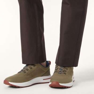 Loro Piana FAM1718-F6T5 Olive Green Sneakers – Comfortable Style for Everyday Use