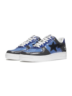 BAPE STA Black & Blue Combo Sneakers 1H20-191-046-BLUE | Bold Streetwear Statement