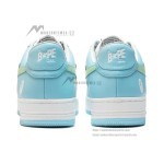 BAPE STA Pastel Blue and Mint Green Sneakers with Star Logo