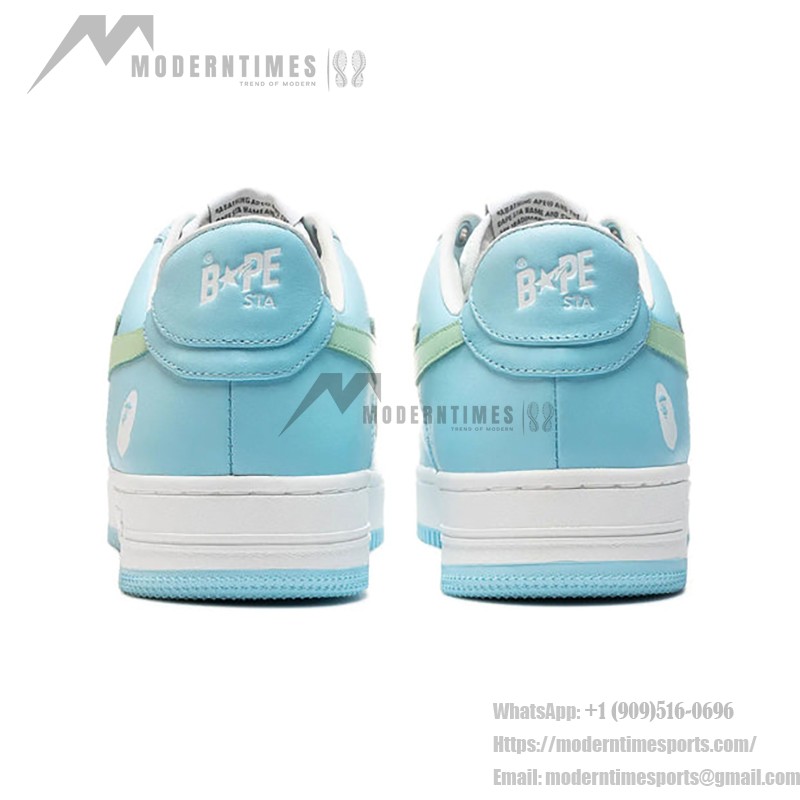 BAPE STA Pastell-Blau und Mintgrün Sneaker mit Sternlogo