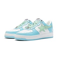 BAPE STA Pastell-Blau und Mintgrün Sneaker 1H70-191-005-BG | Frischer Frühling-Sommer-Stil