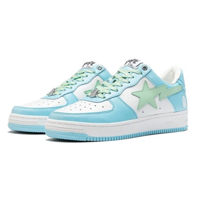 BAPE STA Pastel Blue & Mint Green Sneakers 1H70-191-005-BG | Fresh Spring-Summer Style