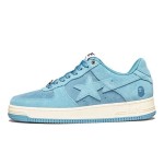 BAPE STA Sky Blue Suede Sneakers with Star Logo