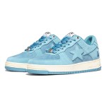 BAPE STA Sky Blue Suede Sneakers with Star Logo