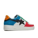 BAPE STA Tokyo Low Multicolor Sneakers with Vibrant Color Blocks