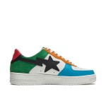 생동감 있는 컬러 블록 디자인의 BAPE STA 도쿄 로우 멀티컬러 스니커즈