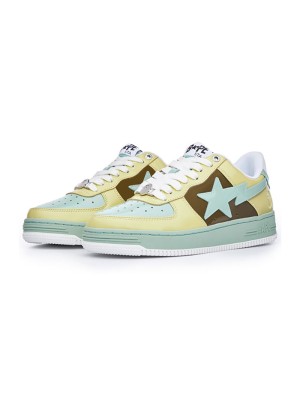 BAPE STA Gelb-Braun-Grün Sneaker 1I80-191-006-YGB | Frisches Streetwear-Design