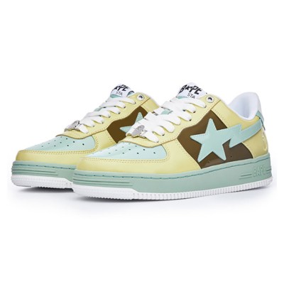 BAPE STA Yellow Brown Green Sneakers 1I80-191-006-YGB | Fresh Streetwear Design