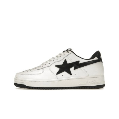 BAPE STA x JJJJound Black & White Sneakers 1I73-191-912-BLACK | Minimalist Streetwear Essential