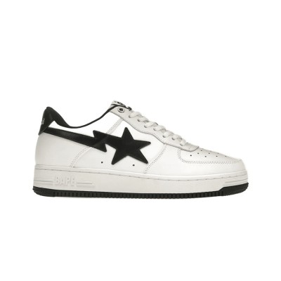 BAPE STA x JJJJound Black & White Sneakers 1I73-191-912-BLACK | Minimalist Streetwear Essential