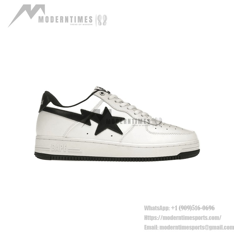 BAPE STA x JJJJound Black & White Sneakers with Minimalist Design