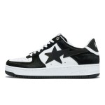 BAPE STA Black & White Faux Fur Sneakers with Iconic Design