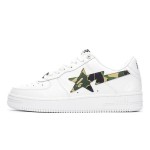 BAPE STA White Sneakers with ABC Camo Star Logo