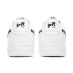 ABC 카모 스타 로고가 있는 BAPE STA 화이트 스니커즈