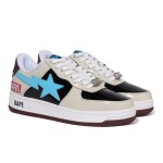 BAPE STA x Marvel Rocket Raccoon Sneakers with Cream, Black, and Blue Details