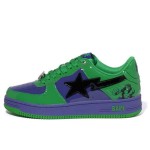 BAPE STA x Marvel Hulk Sneakers with Green and Purple Design