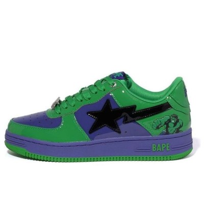 BAPE STA x Marvel Hulk Sneakers 1I73-191-904 | Bold Streetwear Power