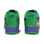 BAPE STA x Marvel Hulk Sneakers with Green and Purple Design