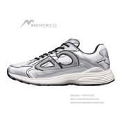 DIOR B30 White Silver Sneakers 3SN279ZYG H869 – Luxury Designer Mesh & Calfskin Shoes for Men and Women