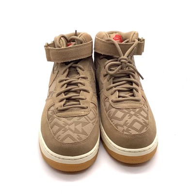 Nike Air Force 1 Mid '07 PRM N7 AT6167-200 - Brown Suede Deconstructed Mid-Top Sneakers