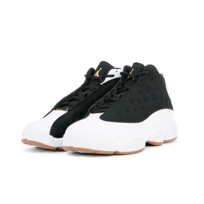 Air Jordan 13 Retro 439669-021 Black & White Basketball Shoes - Perfect Blend of Comfort and Style