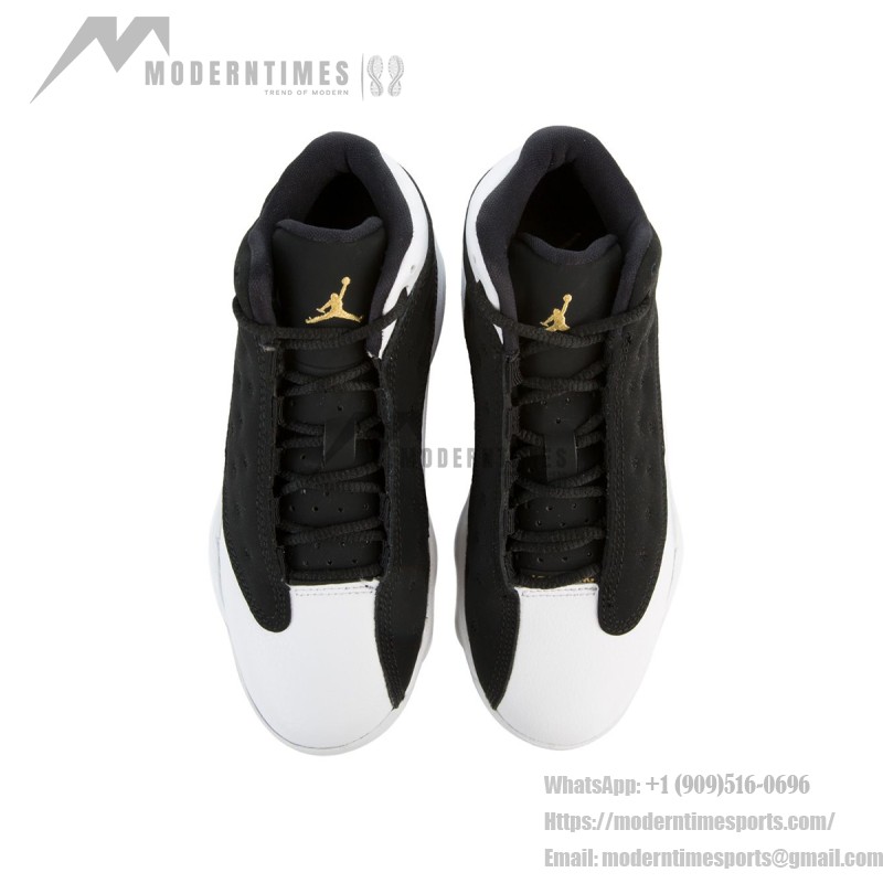 Air Jordan 13 Retro 439669-021 Black and White basketball sneakers with premium materials and sleek design