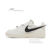AMBUSH x Nike Air Force 1 Low 'Phantom' - Stylish Off-White Sneakers with Extended Black Swoosh | DV3464-002