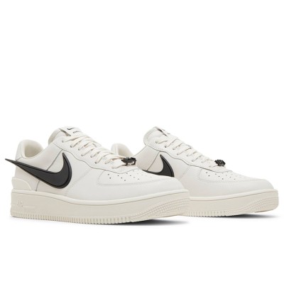 AMBUSH x Nike Air Force 1 Low 'Phantom' - Stylish Off-White Sneakers with Extended Black Swoosh | DV3464-002